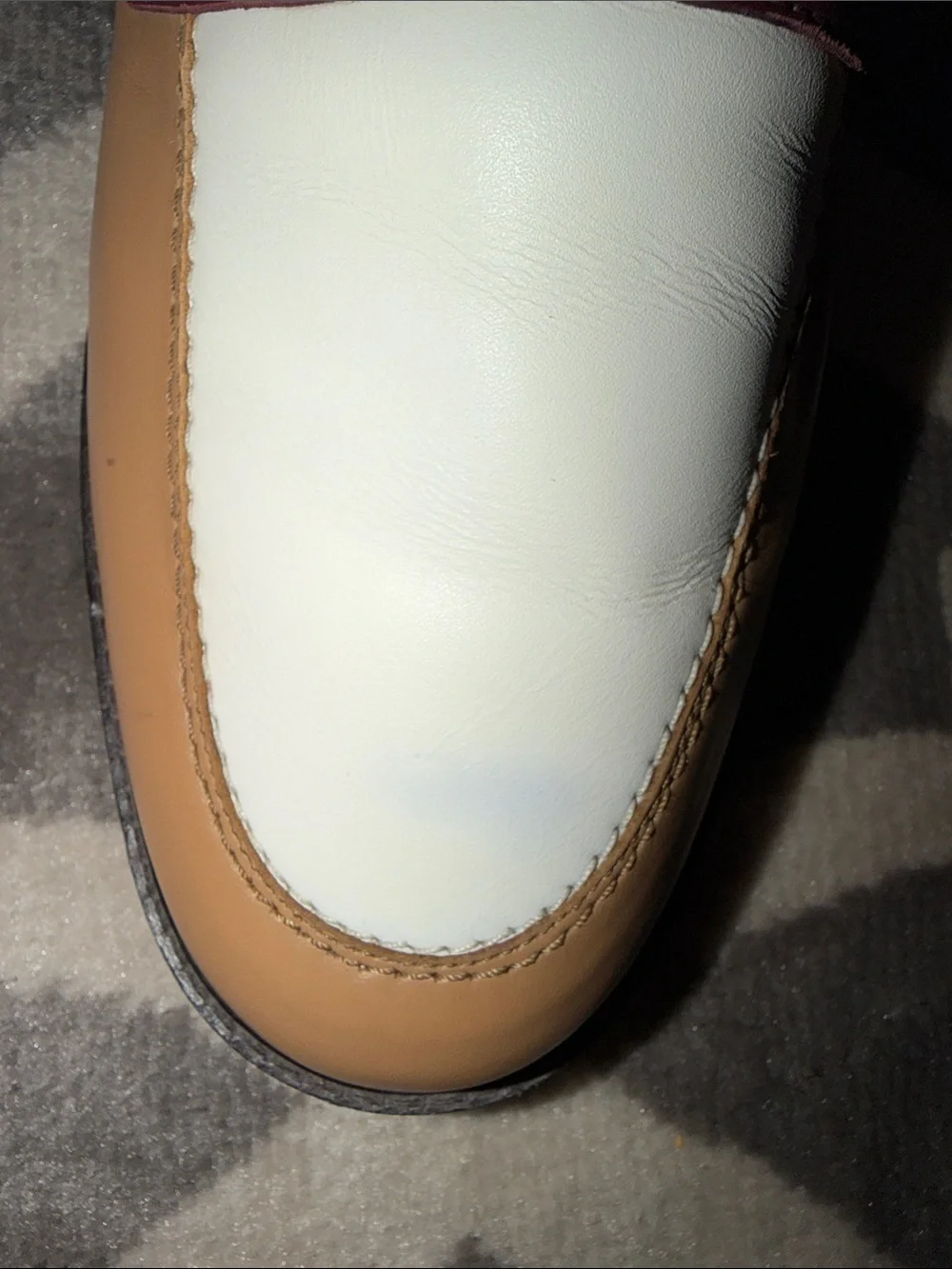 Men’s sz 12 tri color leather loafers / NWOB